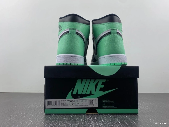 1st Kicks Shoes 1 OG Jordan Green Air High Glow DZ5485-130 0804